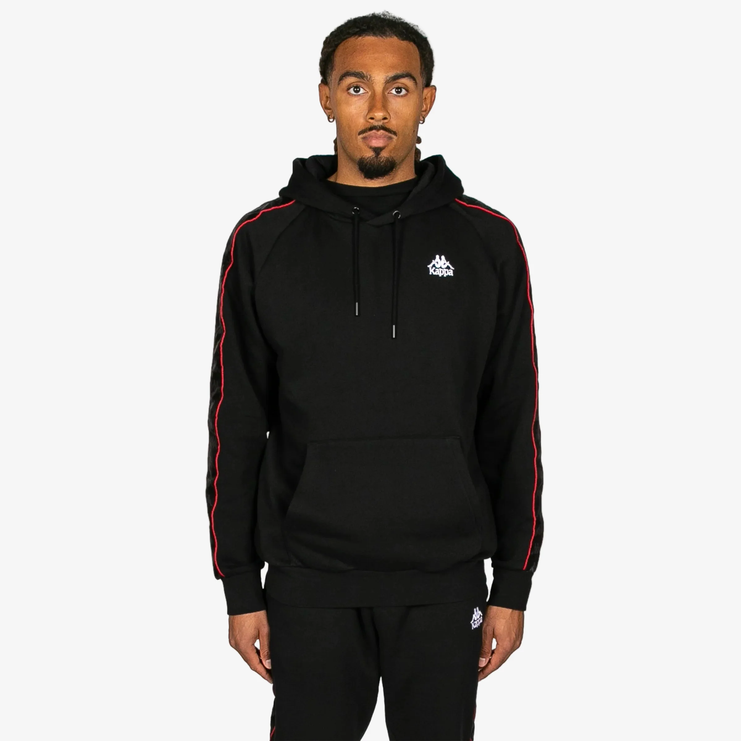 222 Banda Madison 2 Hoodie - Black Red Racing White - Image 4