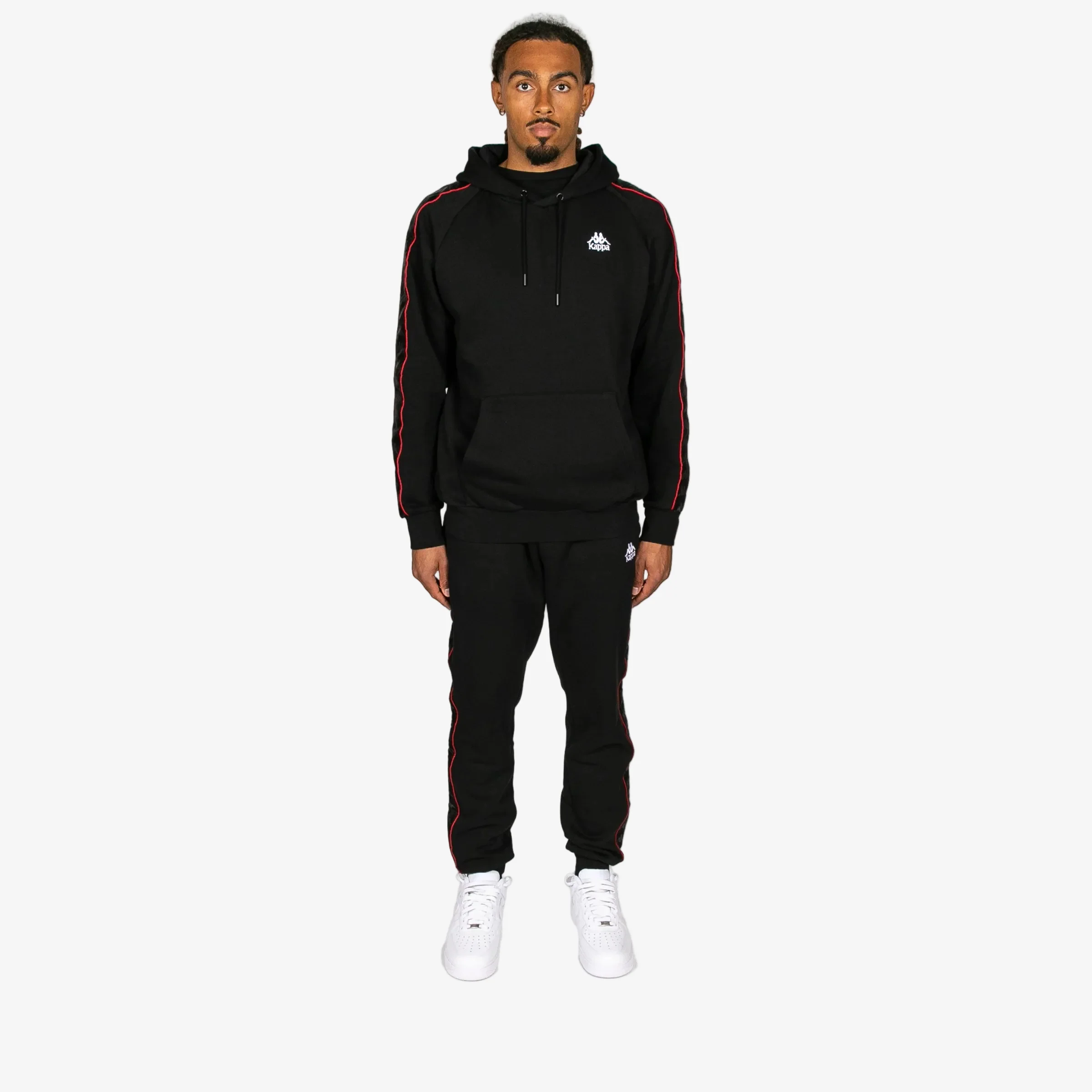 222 Banda Madison 2 Hoodie - Black Red Racing White - Image 5