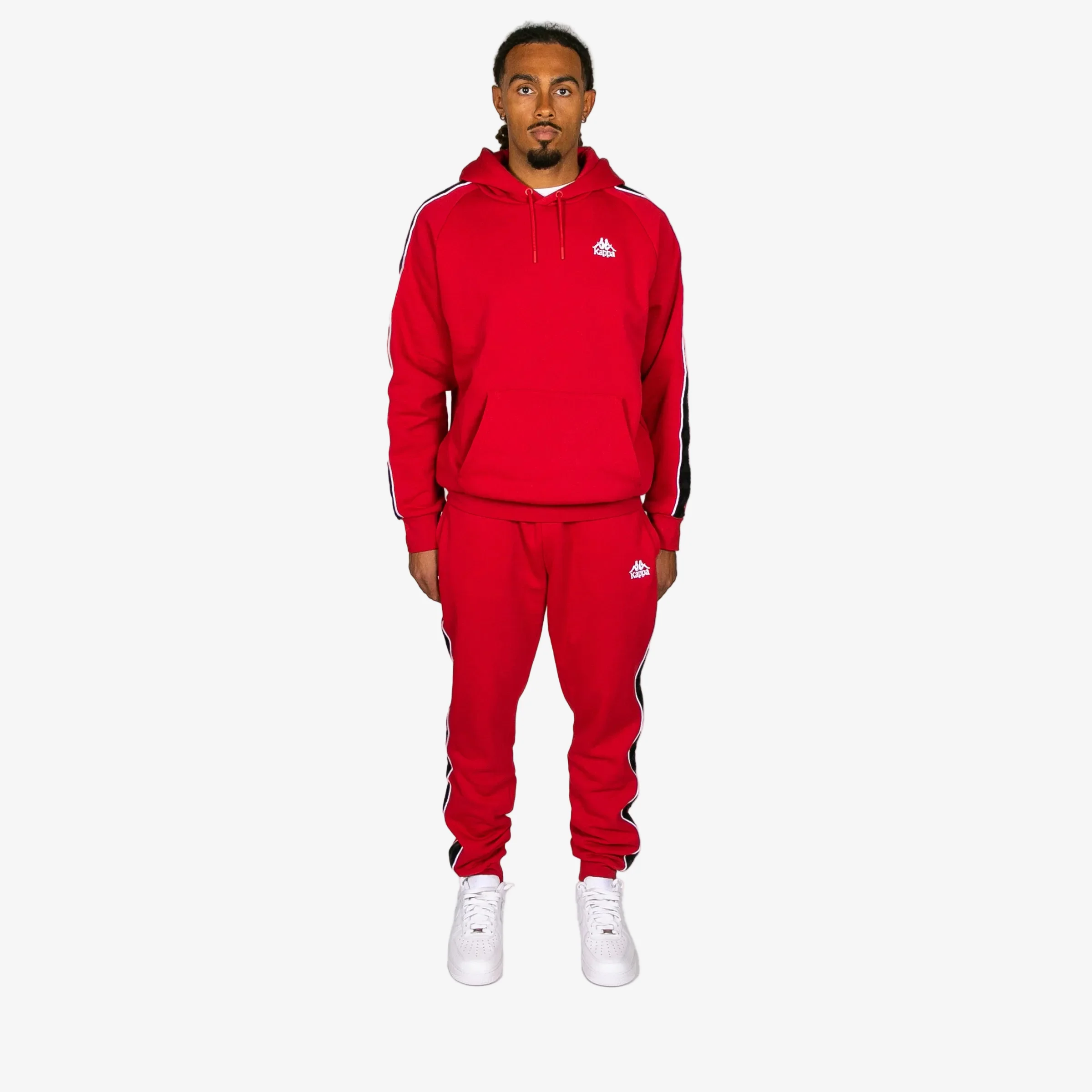 222 Banda Madison 2 Hoodie - Red Racing Black White - Image 5