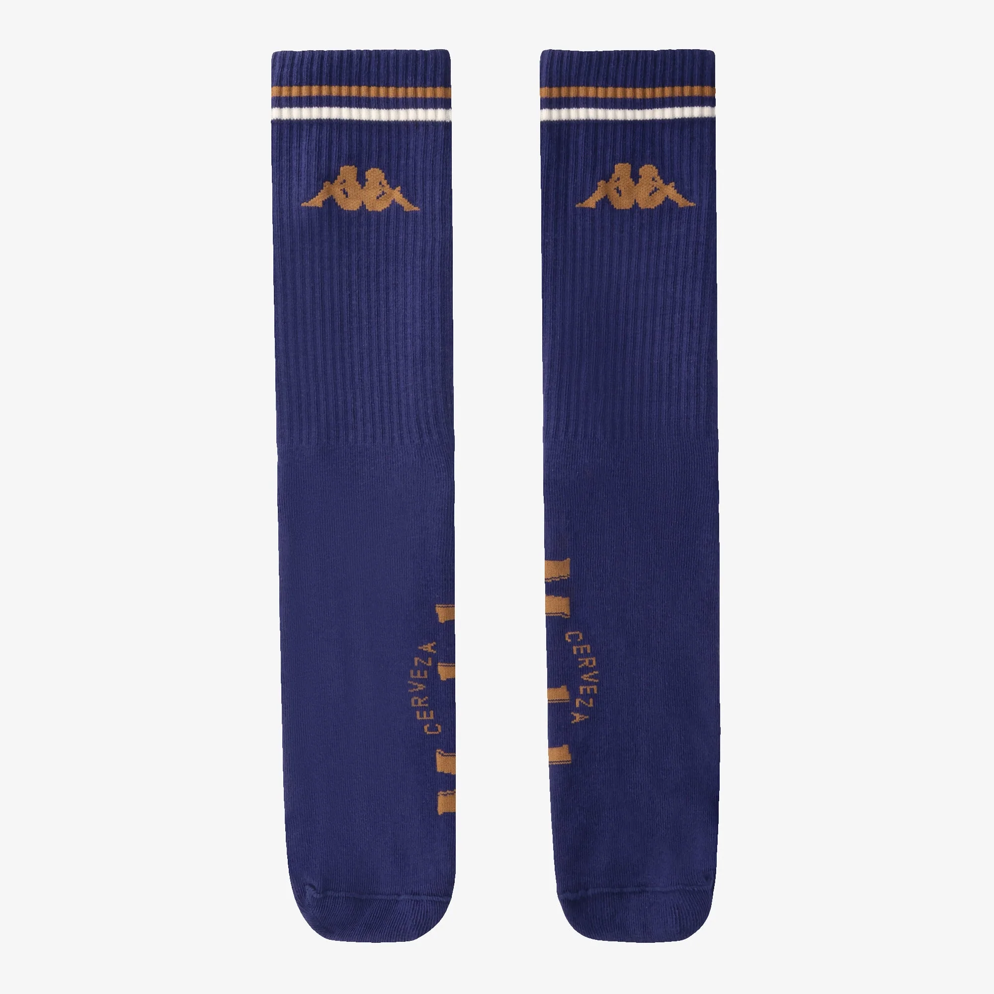 Authentic Abdul Modelo Socks - Blue Evening - White Milk - Brown Pale G - Image 3