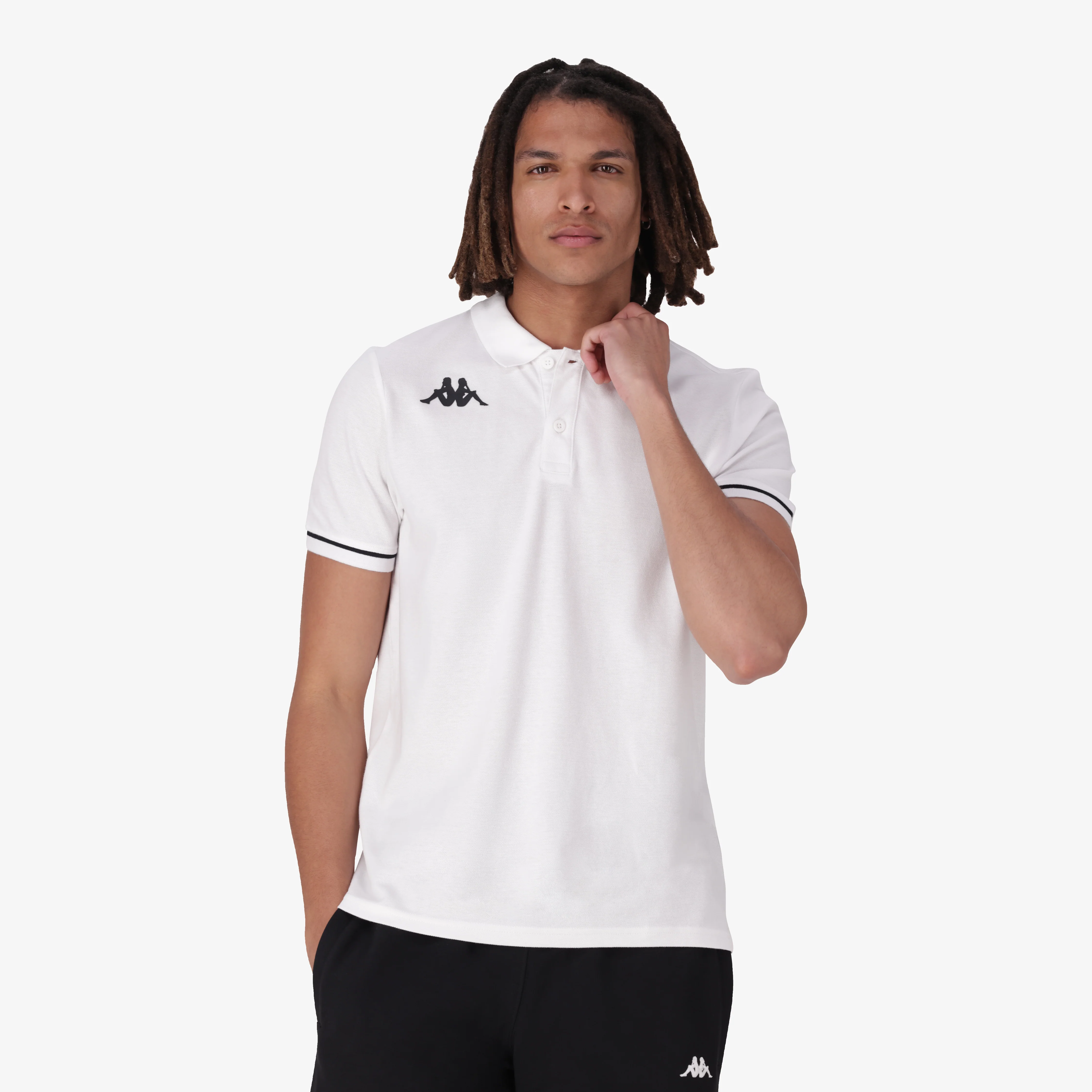Barli Polo - White/Black - Image 4