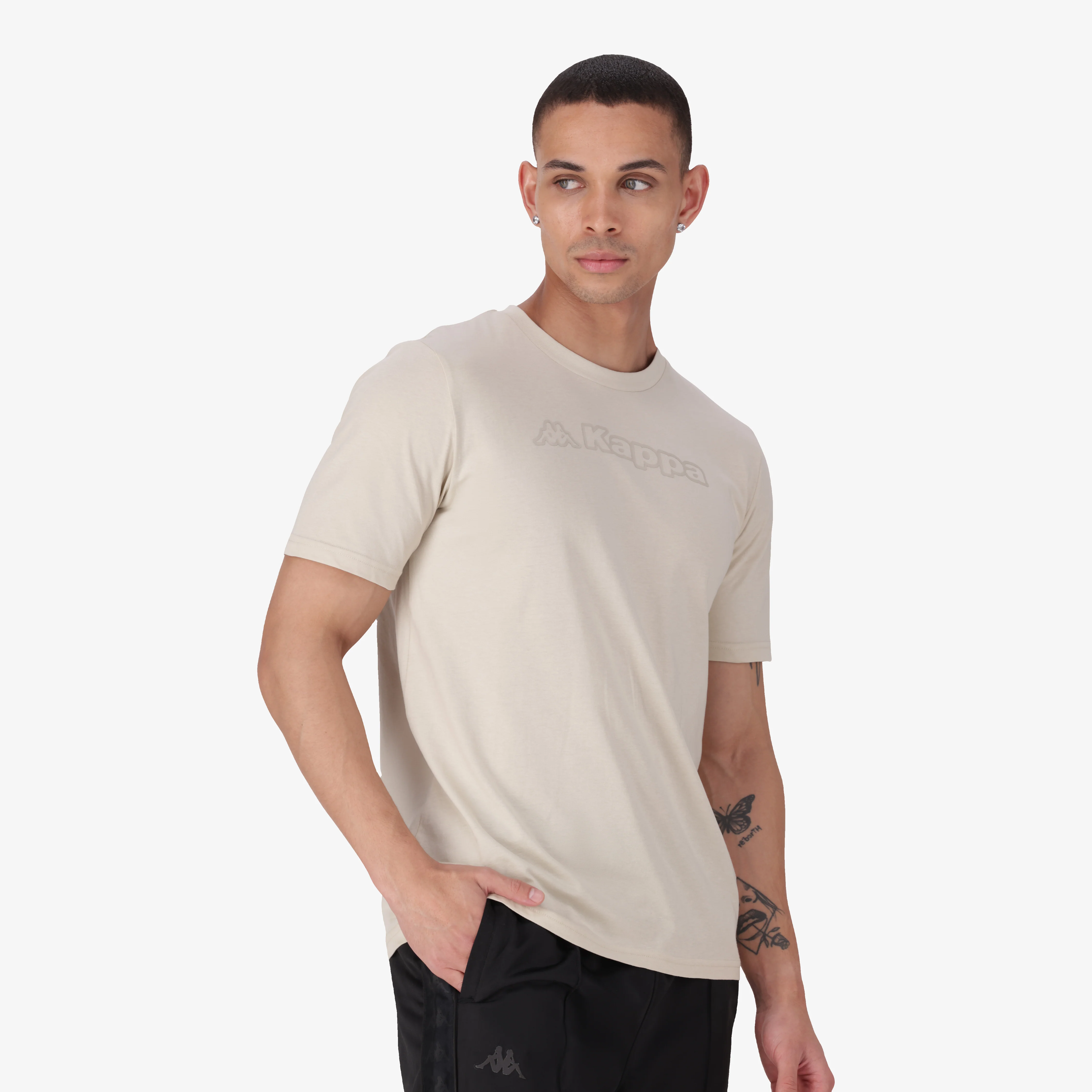 Logo Feddu T-Shirt - Beige Fog - Image 5
