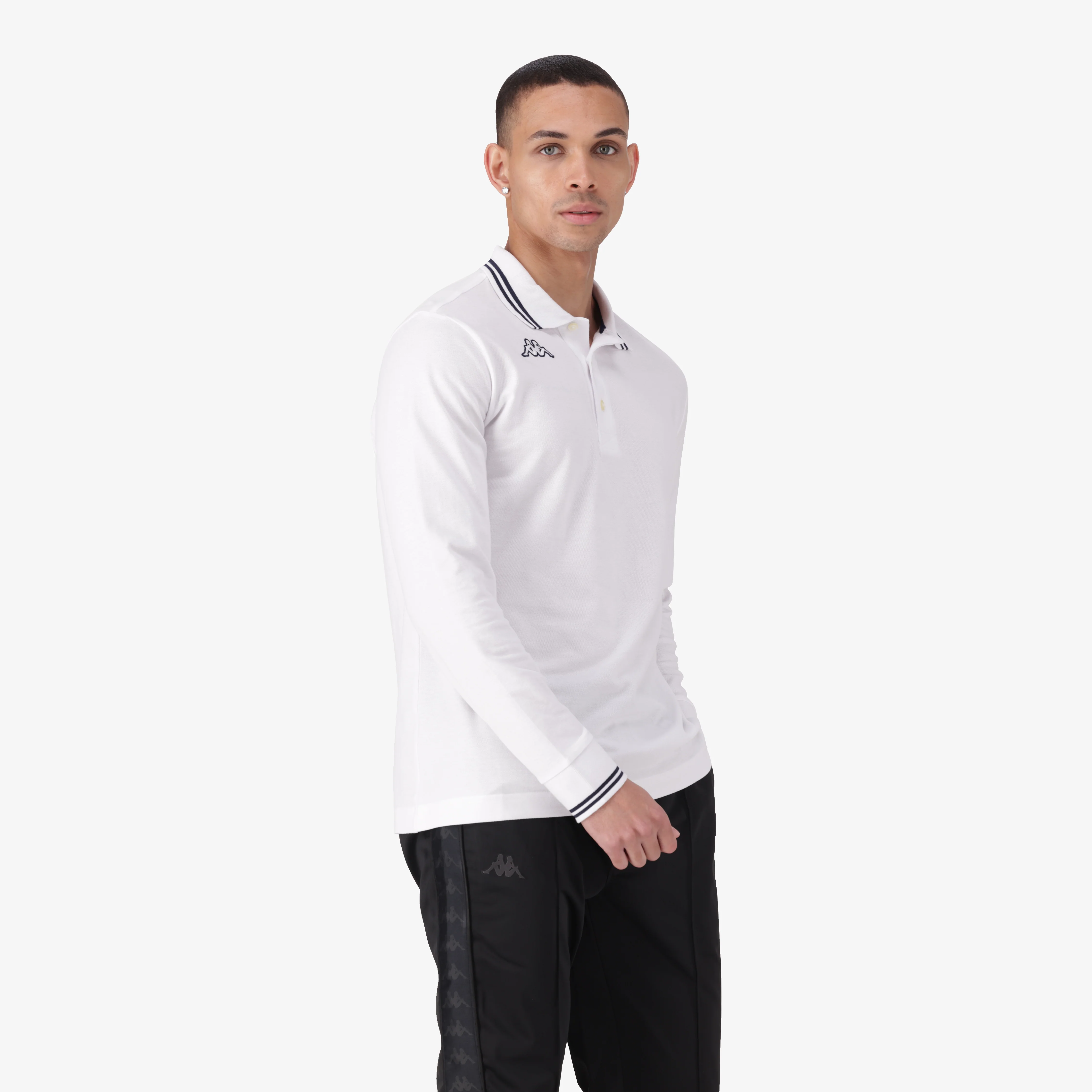Logo Maltax 5MLS Polo - White/Blue Marine - Image 3