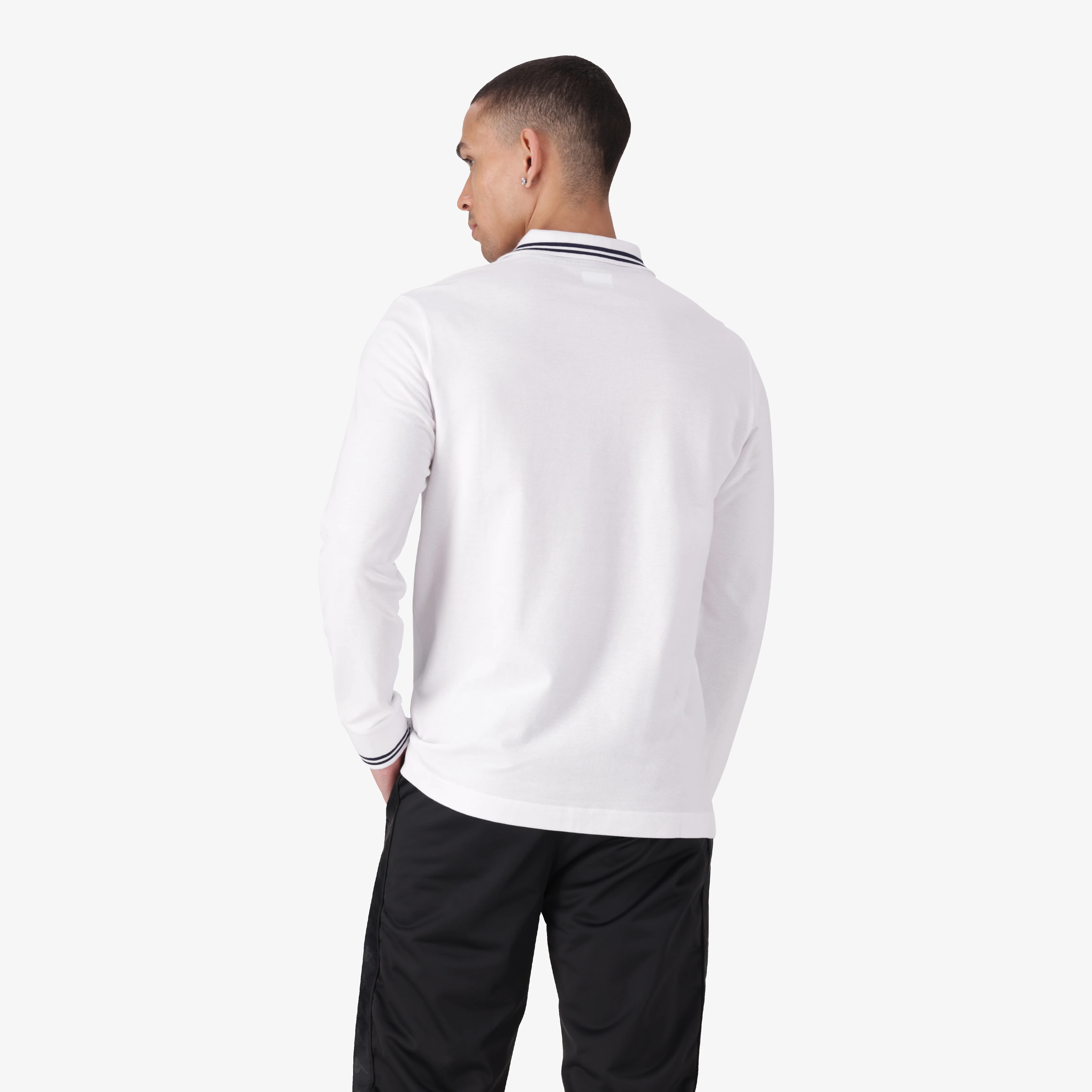 Logo Maltax 5MLS Polo - White/Blue Marine - Image 4